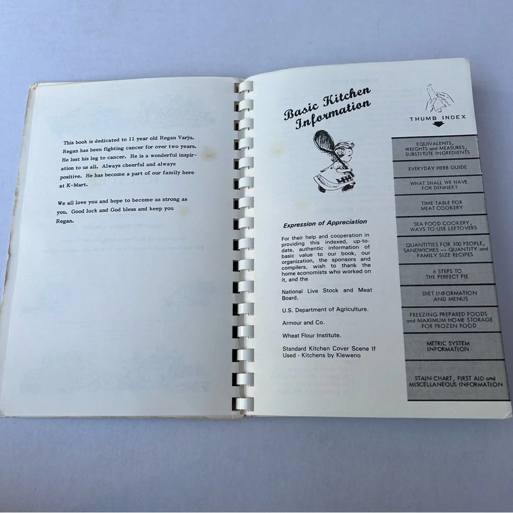 Thank Heaven For Home Made Cooks Vintage Cookbook 1987 K-Mart Employees IL